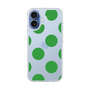 スリムプロテクションケース［ シンプルドット - Green ］