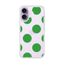 スリムプロテクションケース［ シンプルドット - Green ］
