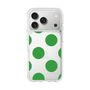 スリムプロテクションケース［ シンプルドット - Green ］