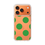 スリムプロテクションケース［ シンプルドット - Green ］