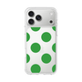 スリムプロテクションケース［ シンプルドット - Green ］