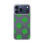スリムプロテクションケース［ シンプルドット - Green ］