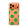 スリムプロテクションケース［ シンプルドット - Green ］