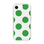 スリムプロテクションケース［ シンプルドット - Green ］