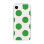 スリムプロテクションケース［ シンプルドット - Green ］