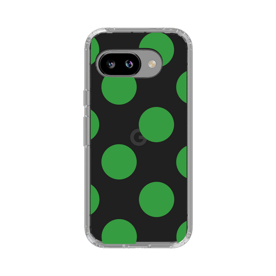 スリムプロテクションケース［ シンプルドット - Green ］