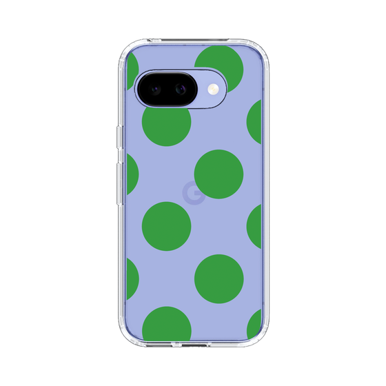 スリムプロテクションケース［ シンプルドット - Green ］