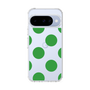 スリムプロテクションケース［ シンプルドット - Green ］