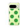スリムプロテクションケース［ シンプルドット - Green ］