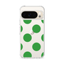 スリムプロテクションケース［ シンプルドット - Green ］