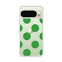 スリムプロテクションケース［ シンプルドット - Green ］