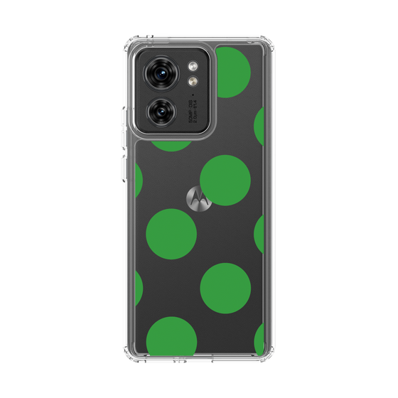 スリムプロテクションケース［ シンプルドット - Green ］