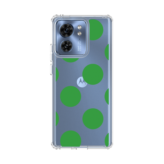 スリムプロテクションケース［ シンプルドット - Green ］