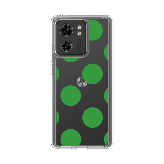 スリムプロテクションケース［ シンプルドット - Green ］