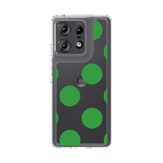 スリムプロテクションケース［ シンプルドット - Green ］