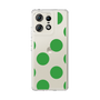 スリムプロテクションケース［ シンプルドット - Green ］