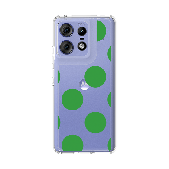 スリムプロテクションケース［ シンプルドット - Green ］