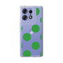スリムプロテクションケース［ シンプルドット - Green ］