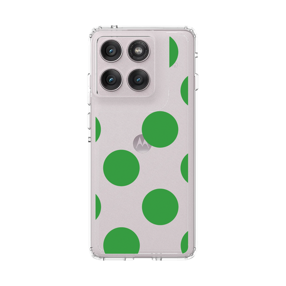 スリムプロテクションケース［ シンプルドット - Green ］