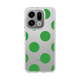 スリムプロテクションケース［ シンプルドット - Green ］