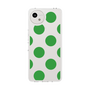 スリムプロテクションケース［ シンプルドット - Green ］