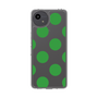 スリムプロテクションケース［ シンプルドット - Green ］