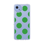 スリムプロテクションケース［ シンプルドット - Green ］
