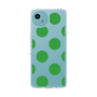 スリムプロテクションケース［ シンプルドット - Green ］