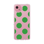 スリムプロテクションケース［ シンプルドット - Green ］