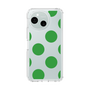 スリムプロテクションケース［ シンプルドット - Green ］