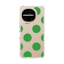 スリムプロテクションケース［ シンプルドット - Green ］