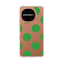 スリムプロテクションケース［ シンプルドット - Green ］