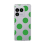 スリムプロテクションケース［ シンプルドット - Green ］