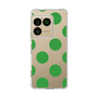 スリムプロテクションケース［ シンプルドット - Green ］
