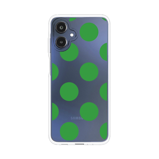 スリムプロテクションケース［ シンプルドット - Green ］