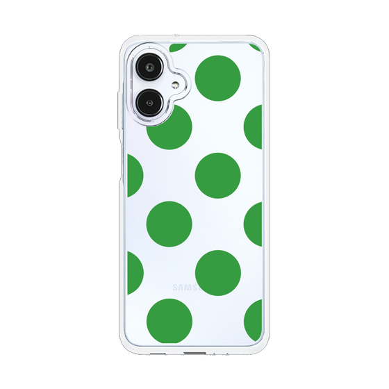 スリムプロテクションケース［ シンプルドット - Green ］