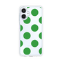 スリムプロテクションケース［ シンプルドット - Green ］