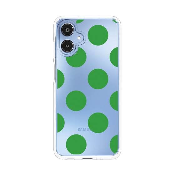 スリムプロテクションケース［ シンプルドット - Green ］