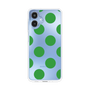 スリムプロテクションケース［ シンプルドット - Green ］