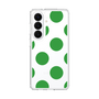 スリムプロテクションケース［ シンプルドット - Green ］