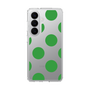 スリムプロテクションケース［ シンプルドット - Green ］