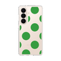 スリムプロテクションケース［ シンプルドット - Green ］