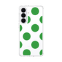 スリムプロテクションケース［ シンプルドット - Green ］