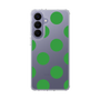 スリムプロテクションケース［ シンプルドット - Green ］