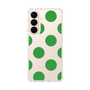 スリムプロテクションケース［ シンプルドット - Green ］