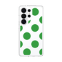 スリムプロテクションケース［ シンプルドット - Green ］