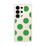 スリムプロテクションケース［ シンプルドット - Green ］