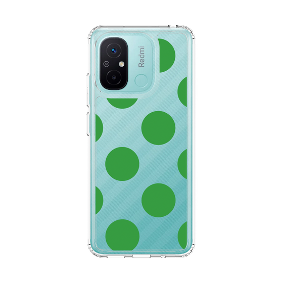 スリムプロテクションケース［ シンプルドット - Green ］