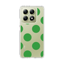 スリムプロテクションケース［ シンプルドット - Green ］