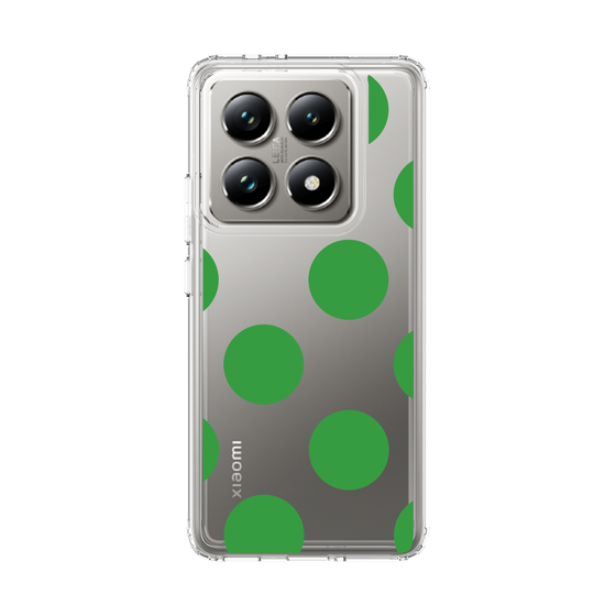 スリムプロテクションケース［ シンプルドット - Green ］